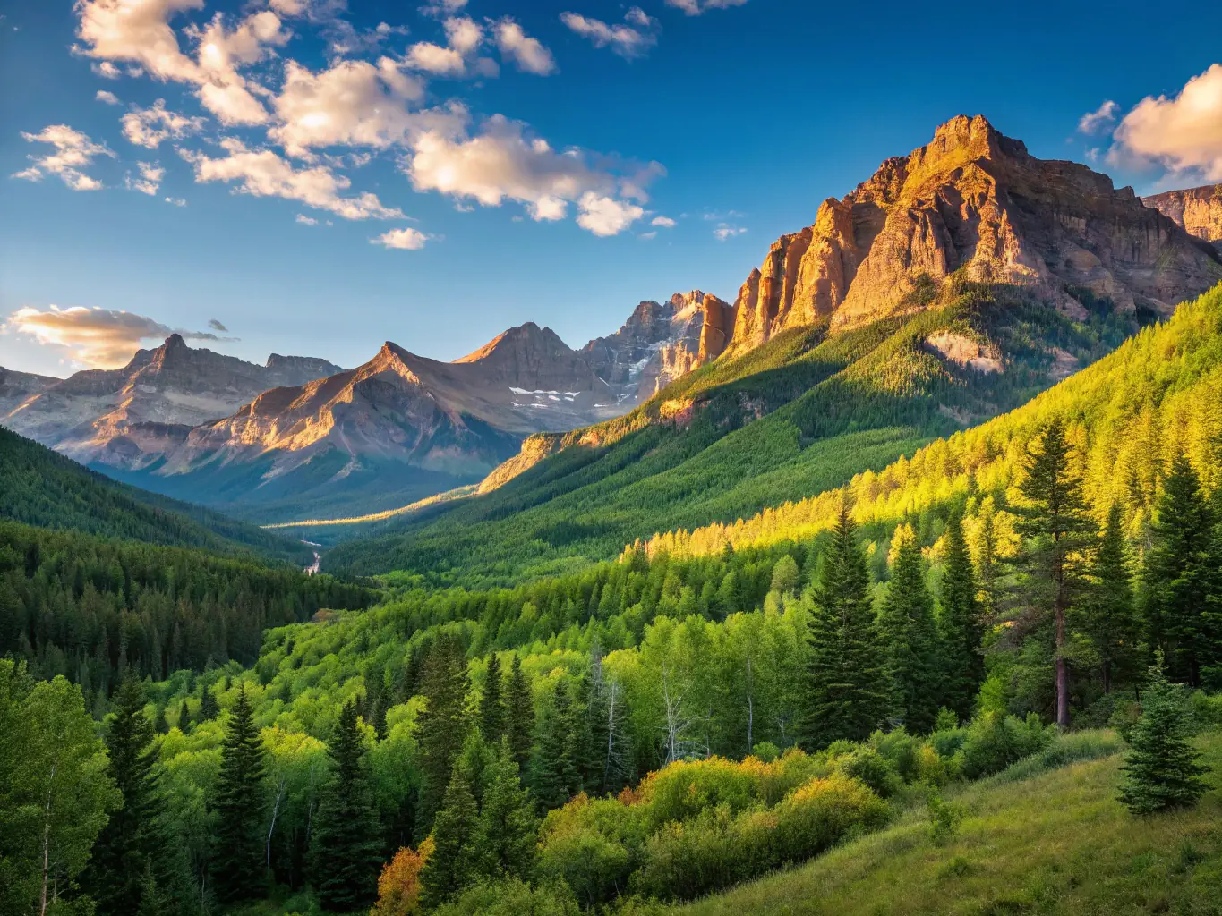 A scenic view of Brian Head Peak during the summer, showcasing hiking trails and lush greenery. The image should convey a sense of adventure and natural beauty.